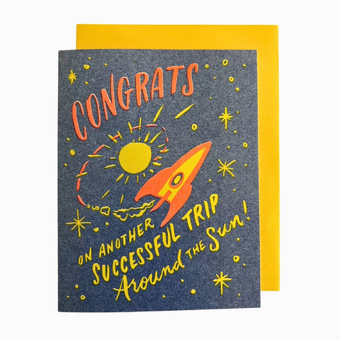 Trip Around The Sun Birthday Card