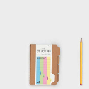 Set of Four Tab Kraft Notebooks (A6 size)