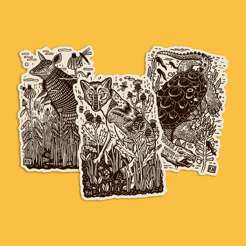 Kathleen Neeley OK Fauna Sticker Pack 1