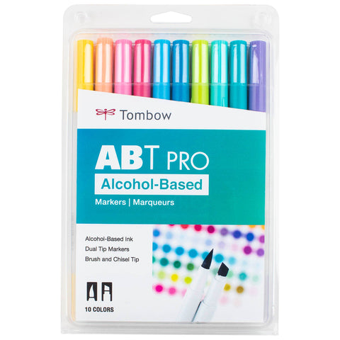 ABT PRO Alcohol-Based Art Markers, Floral Palette, 10-Pack