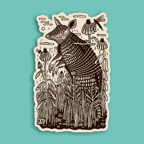 Kathleen Neeley Armadillo Sticker