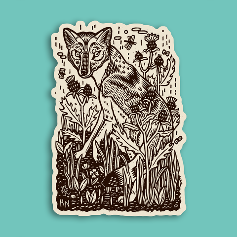 Kathleen Neeley Coyote Sticker
