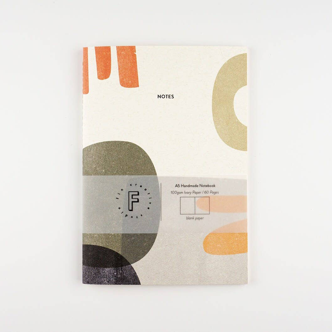 Botanic Green Notebook - Abstract Patterned