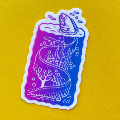 Kathleen Neeley – Shy Bi Eel Sticker