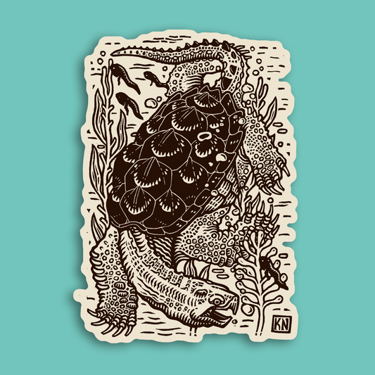 Kathleen Neeley Snapping Turtle Sticker